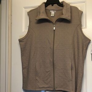 Women's Tan Quilted Vest